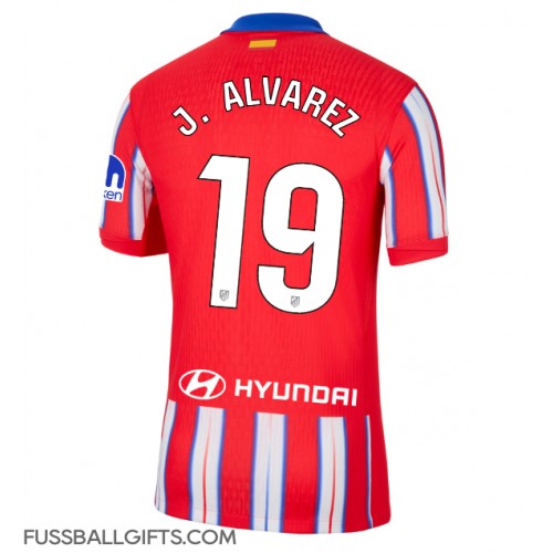 Atletico Madrid Julian Alvarez #19 Fußballbekleidung Heimtrikot 2024-25 Kurzarm